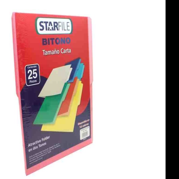 FOLDER BITONO CTA. STARFILE ROSA PAQ.C25 C.20